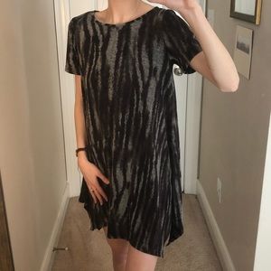 Purple & Gray Tiger Print dress